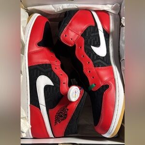 Nike Air Jordan 1 Mid SE Shoes Black Fire Red White DQ8417-006 Men's Sizes NEW